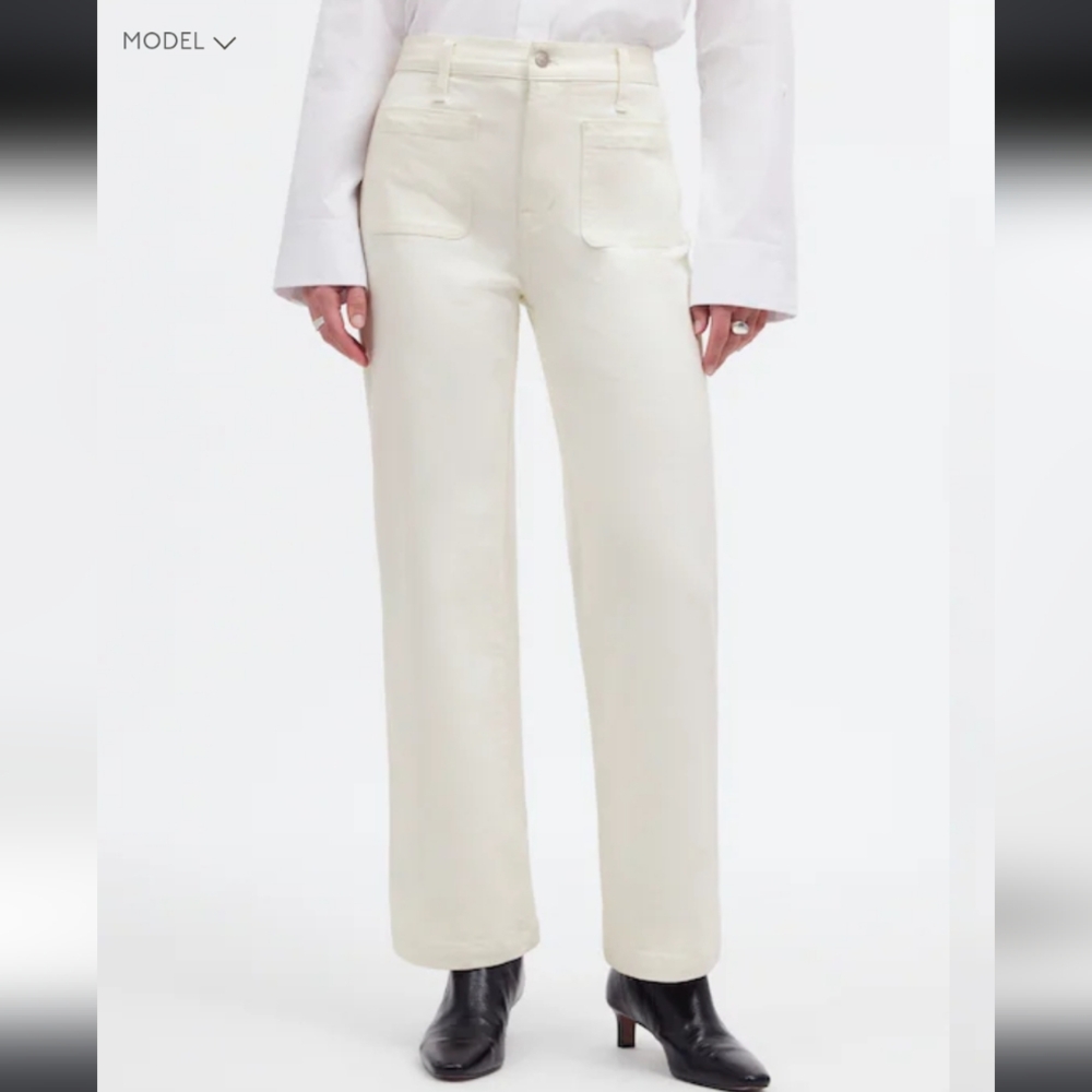 The Emmett Wide-Leg Full Length Jean: Patch Pocket Edition